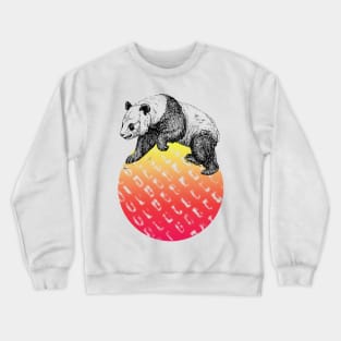 Panda sunset Crewneck Sweatshirt